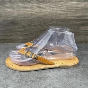 Frye Sandals Womens Size 5.5 Brown Leather Thong Flip Flop Slip On